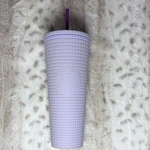Starbucks Lavender Textured Tumbler with Straw